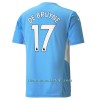 Camiseta de fútbol Manchester City Kevin De Bruyne 17 Primera Equipación 2021/22 - Hombre